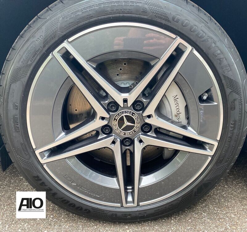 LF1 Original Mercedes Alufelge A2064011800 –  AMG 5-Doppelspeichen-Rad Grau HGG - C-Klasse Typ W206/S206