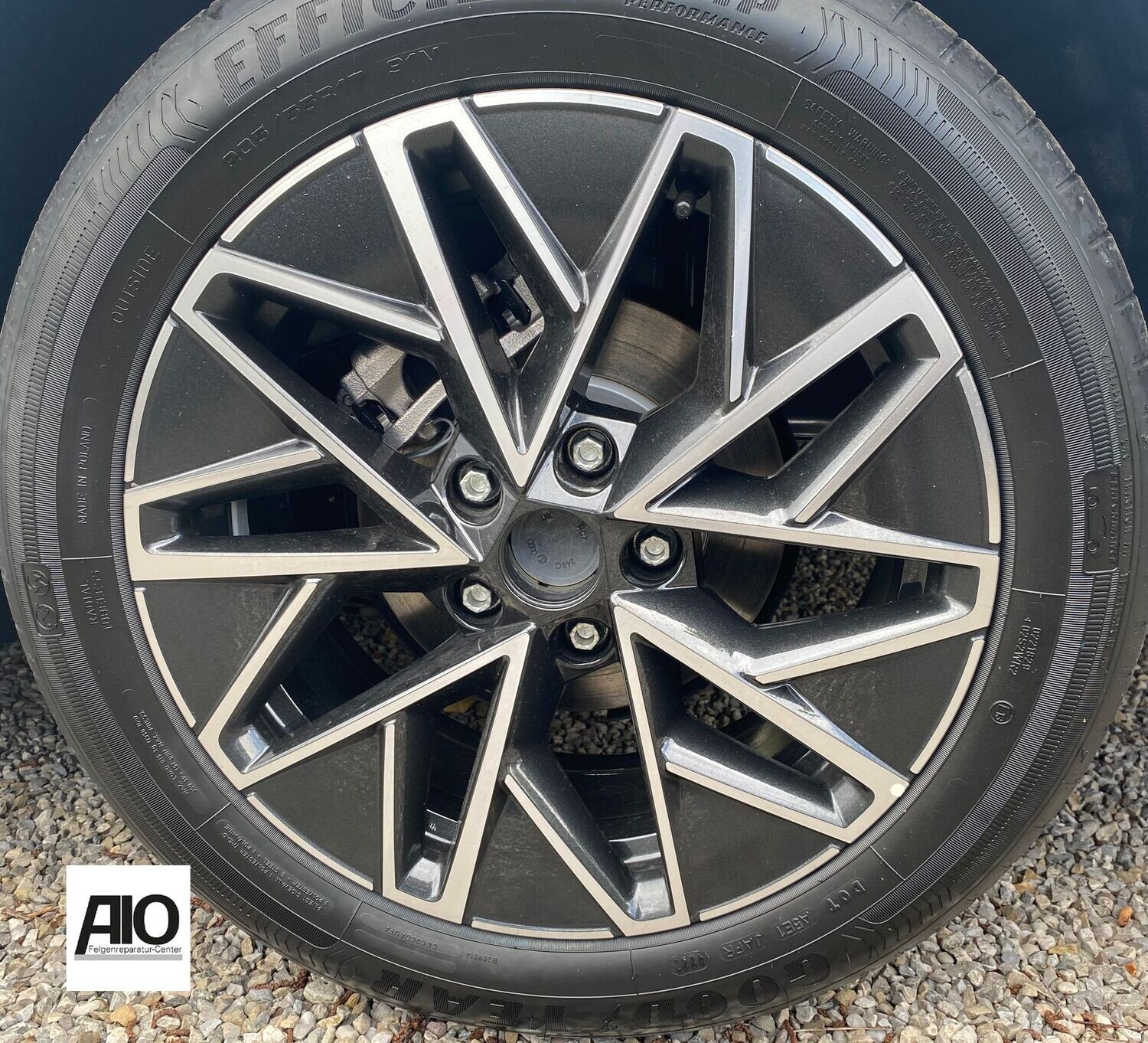 LF1-D Original Skoda Alufelge 5E3071497D – Pulsar Vielspeichendesign Schwarz HGG – Octavia IV