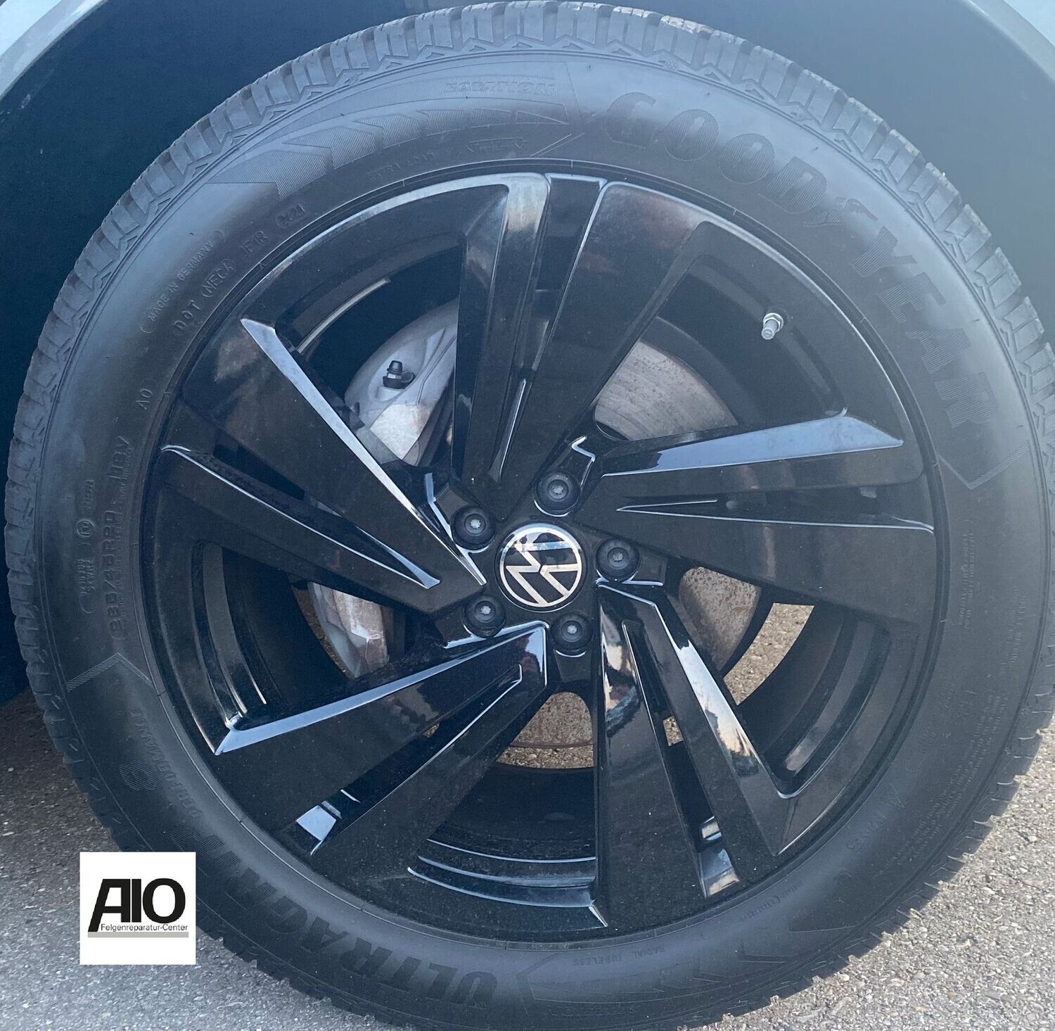 LF1-D Original VW Felge 760601025AA – Nevada Turbinen Doppelspeiche Schwarz - Touareg 3