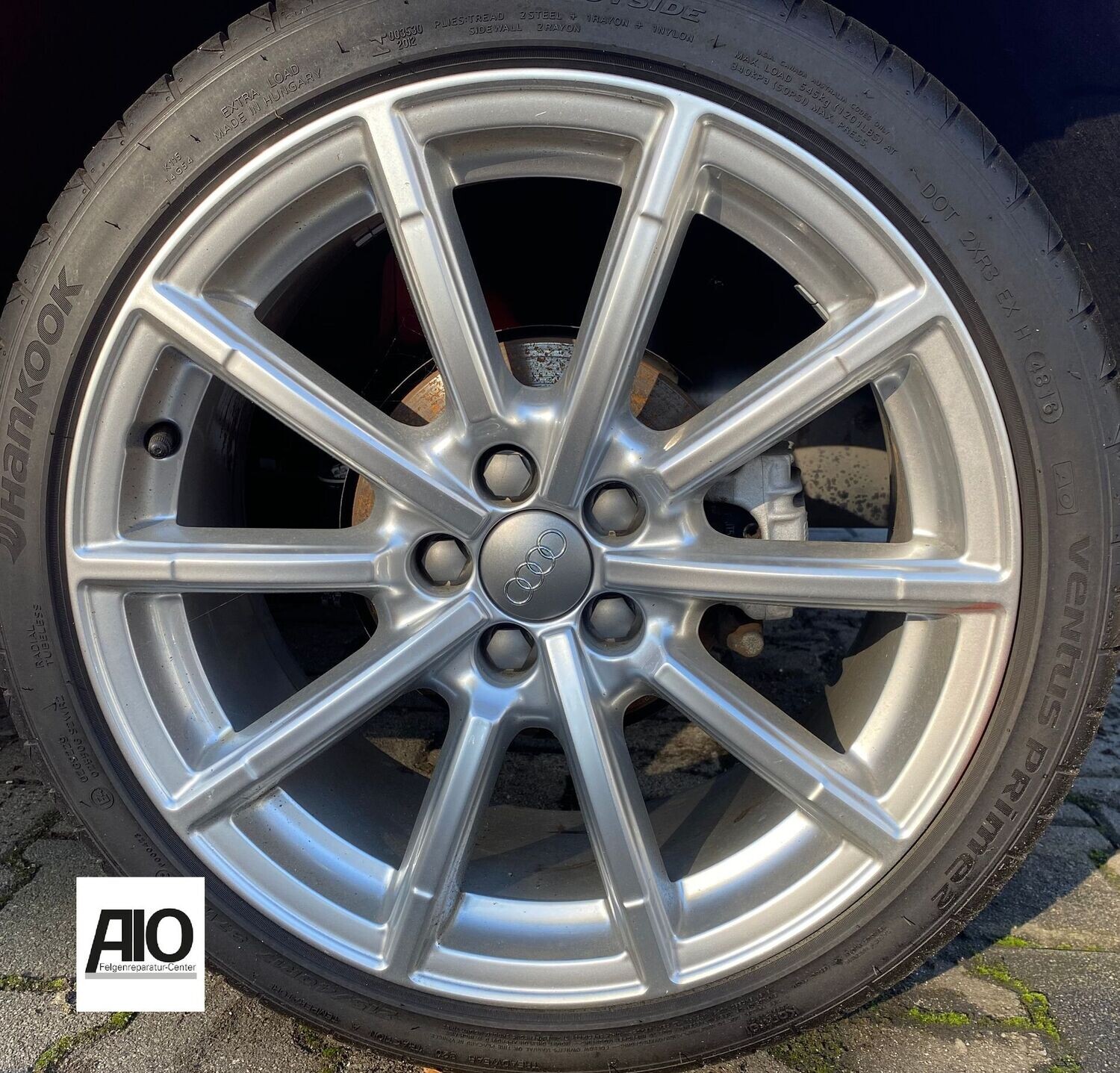 LF1 Original Audi Felge 8K0601025BQ
 - 10 Speichen Design Silber - A4 Typ B8 8K 2007-2015