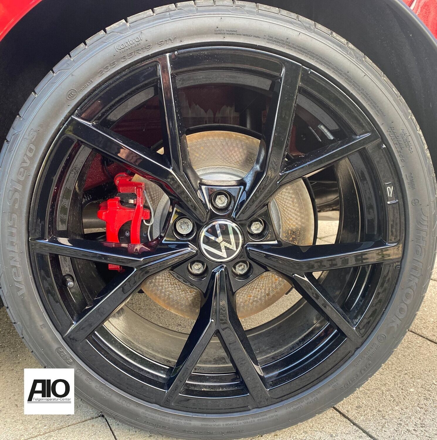 LF1 Original VW Felge 5NA601025AK –  Estoril R-Line HGG Y-Speichen Design Schwarz –  Tiguan