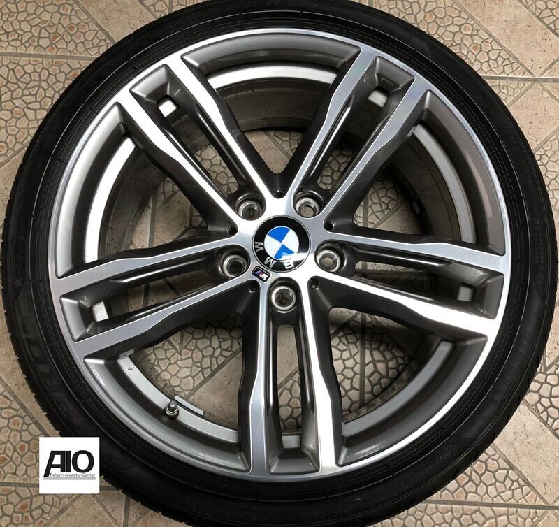 LF1 Original BMW Felge 8043650  - 704M 5-Doppelspeiche Grau HGG VA - 3er Typ F30 F31 / 4er Typ F32 F33 F36