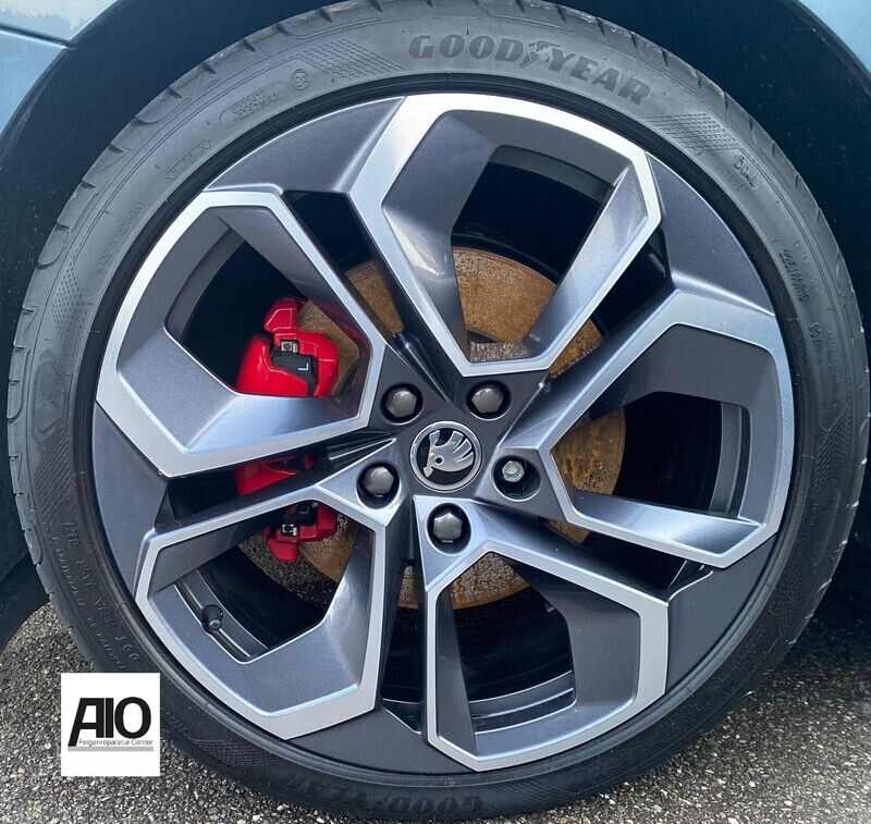 LF1 Original Skoda Alufelge 5E3601025S – ALTAIR 5-Loch-Design Grau HGG – Octavia RS IV Typ NX 2019-