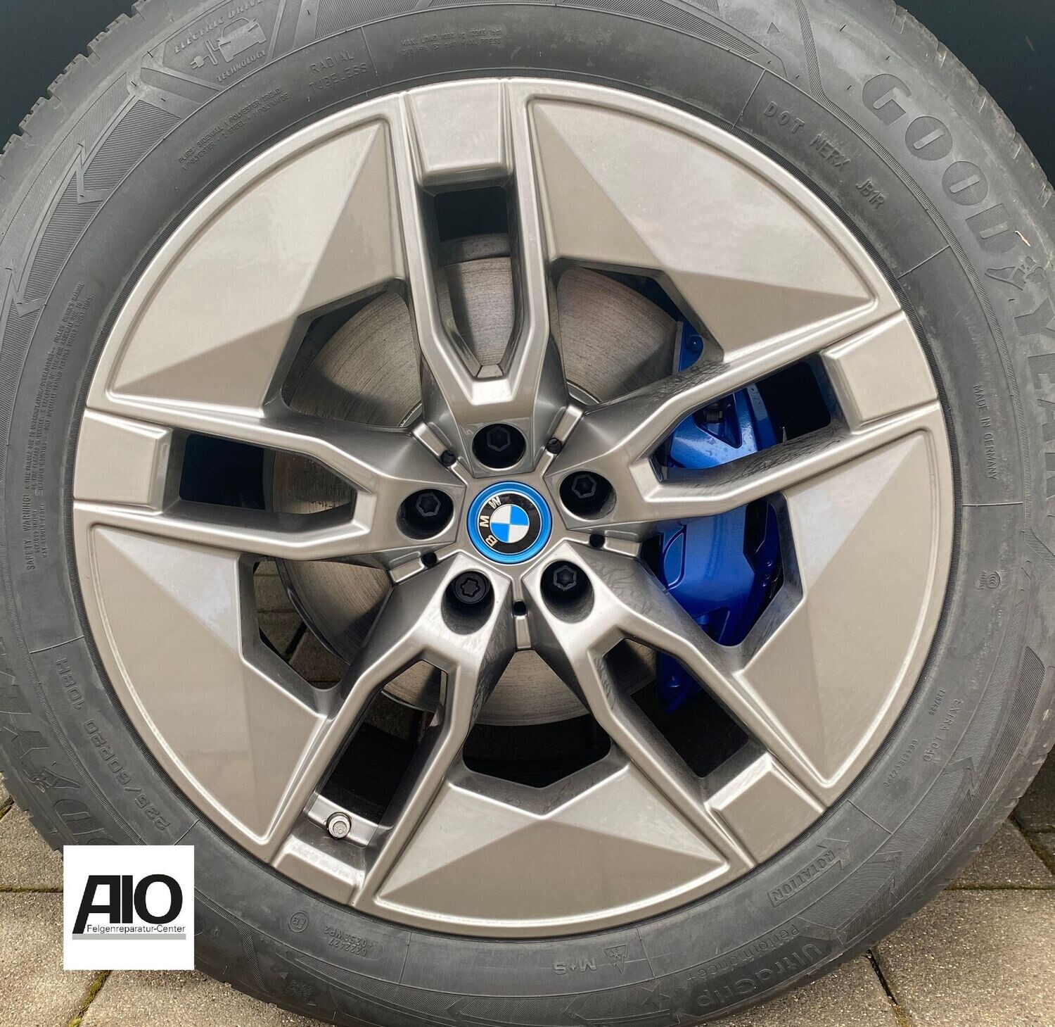 LF1 + LACK Original BMW Felge 36115A02653 - Styling 1002 Aerodynamics Grau - iX Typ: i20