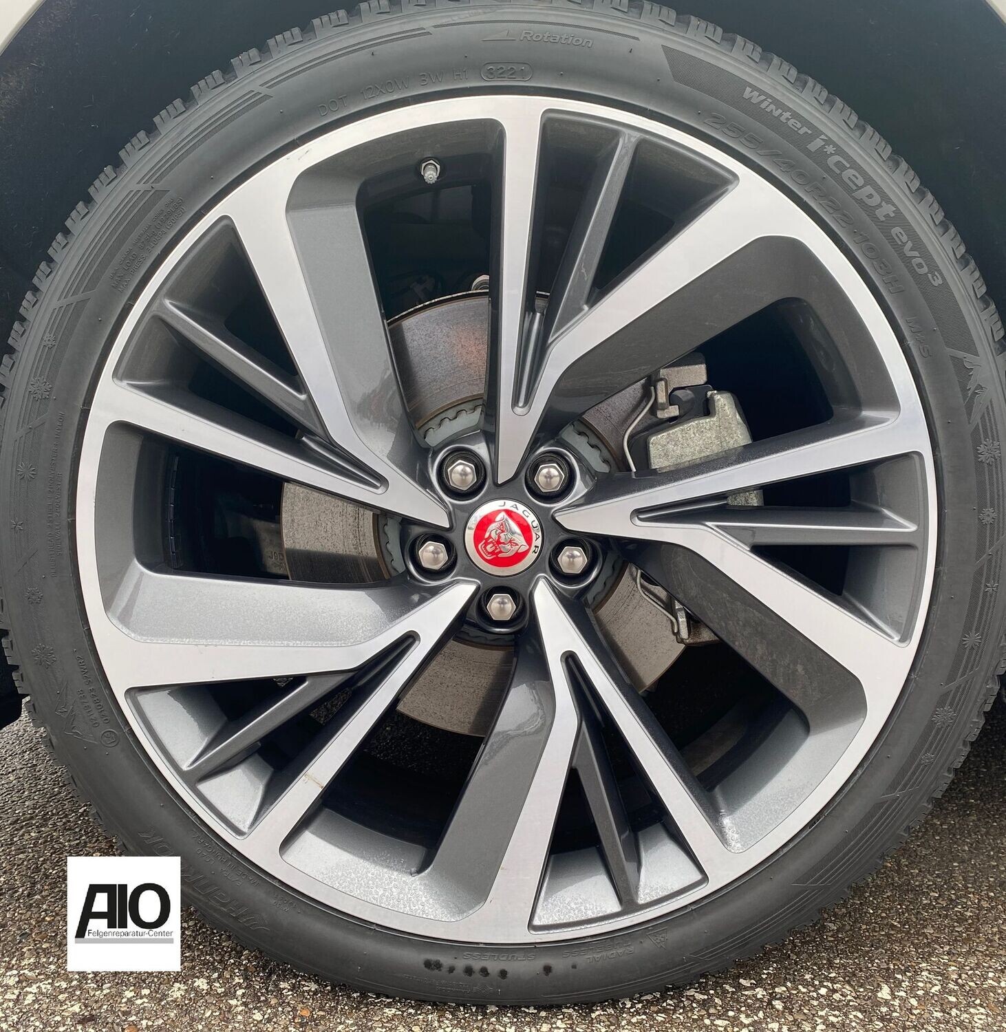 LF1 Original Jaguar Felge J9D3-1007-DC  -5-V-Speiche Grau HGG - I-Pace ab 2018-