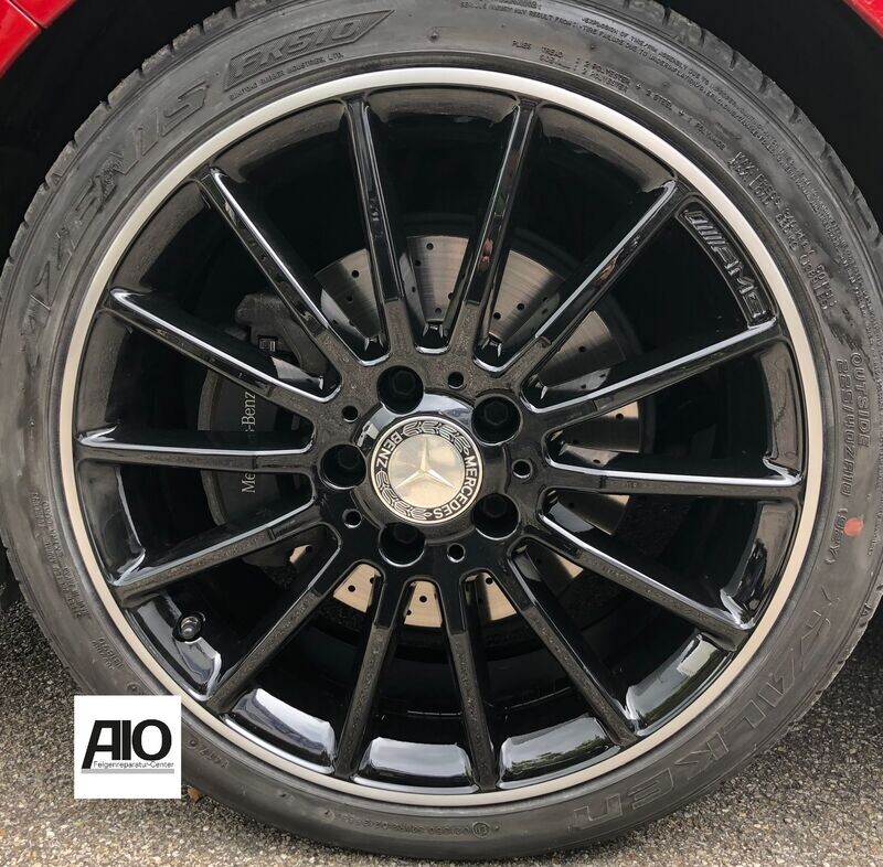 LF1 Original Mercedes Benz Felge A1764010702 – Vielspeichen-Rad Schwarz HGG –  CLA X117 / C117 2013-2019