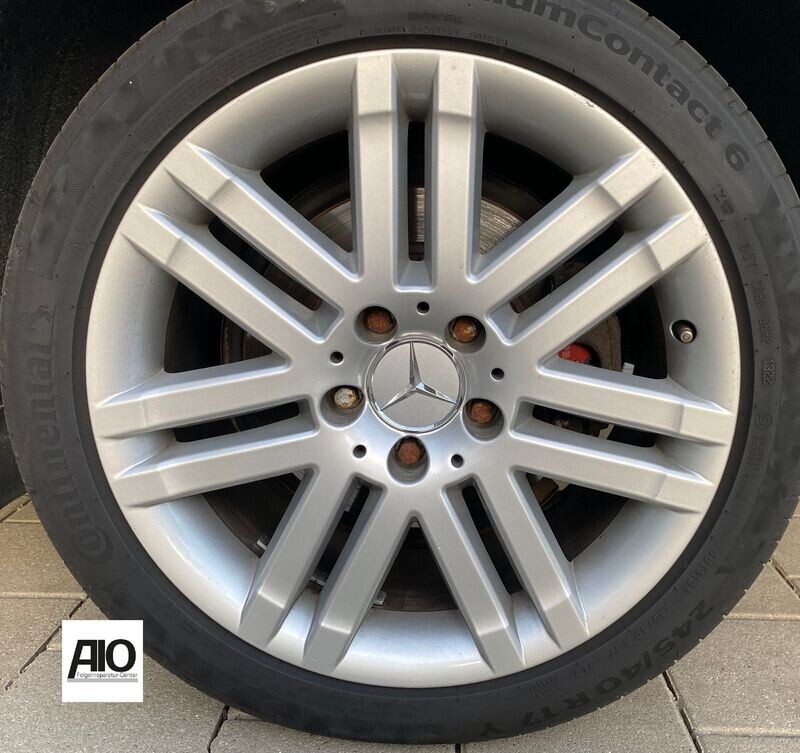 LF1-D Original Mercedes Benz Felge A2044010502 – 7-Doppelspeichen-Design Silber –  C-Klasse W204 2007 - 2015