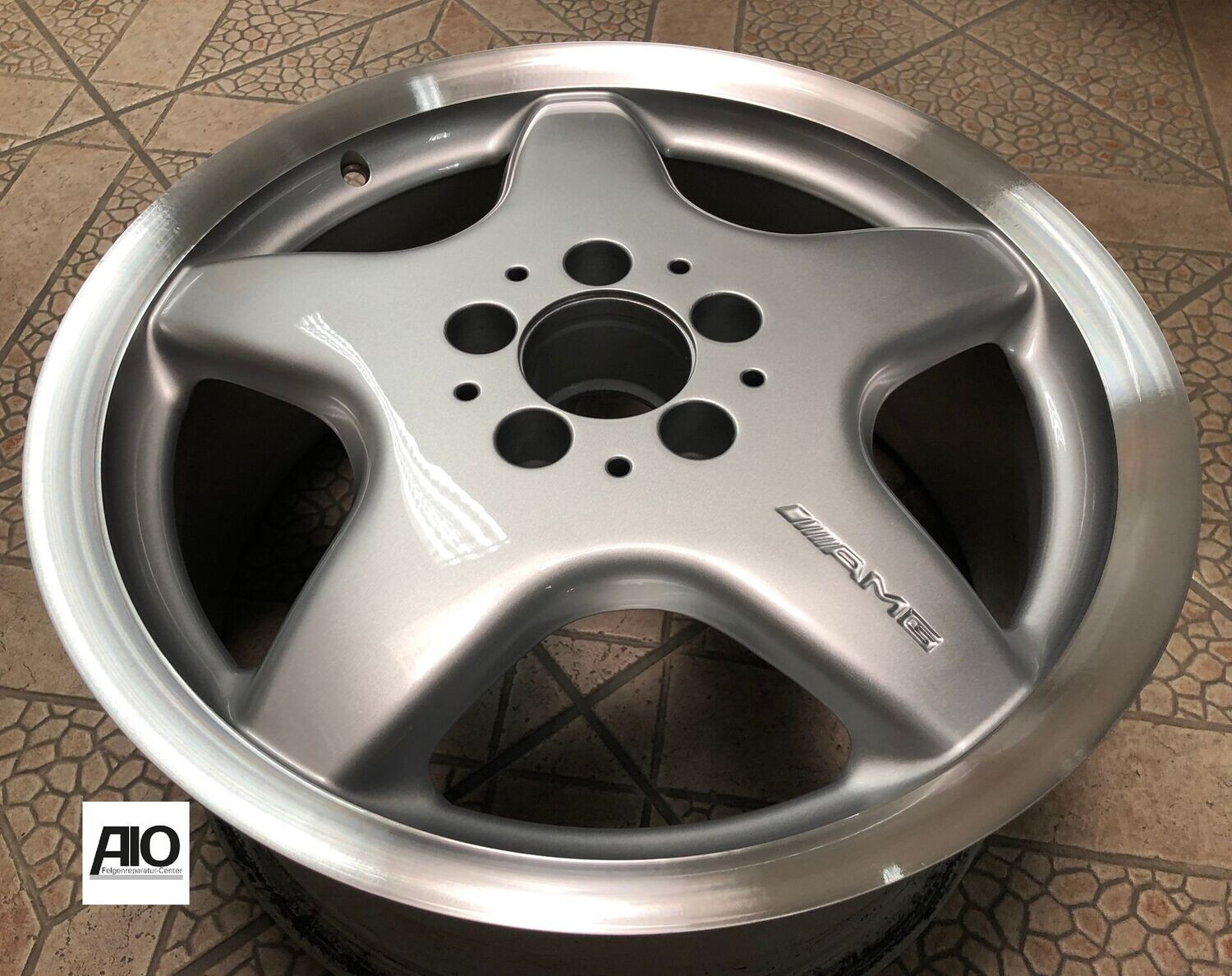LF1 Original Mercedes Benz Felge A1704010102 – AMG Styling 2 Silber HGG Horn VA – SLK SLC Klasse R170 (1996-2004)