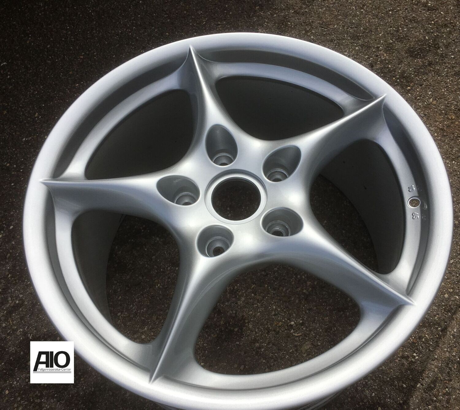 LF1 Original Porsche Felge  99636213405 - Carrera 5-Sternspeiche Silber VA - 911 Typ 996