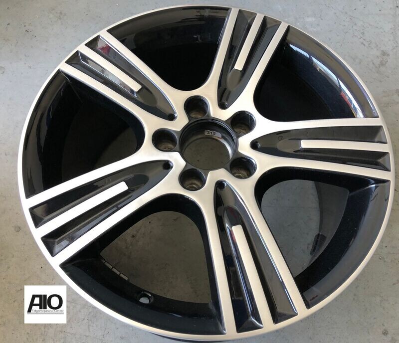 LF1-D Original Mercedes Benz Felge A2044016002 – 5-Triplespeichen-Rad Schwarz HGG VA –  C-Klasse W204 / SLK 172