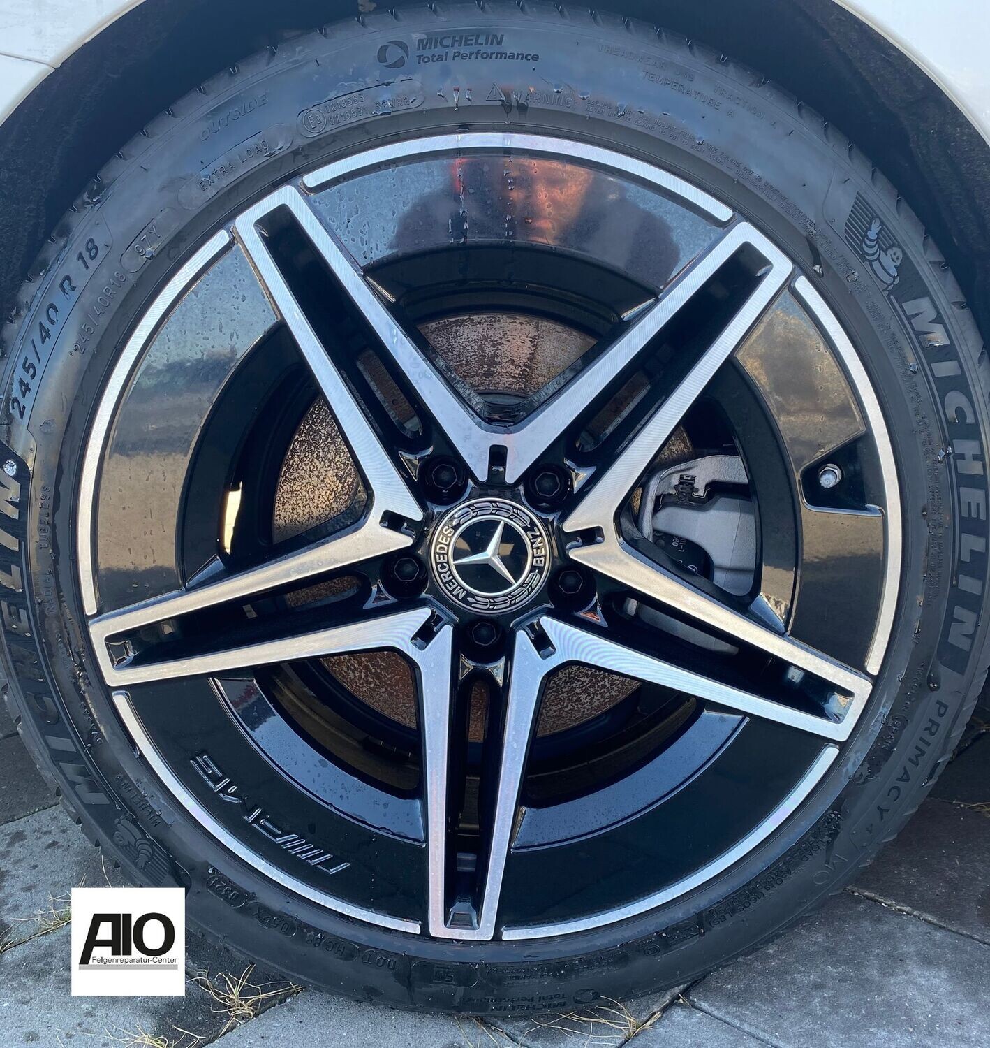 LF1 Original Mercedes Felge – A2934011600 5-Speichen-Design Schwarz HGG – EQS V297 ab 2021-