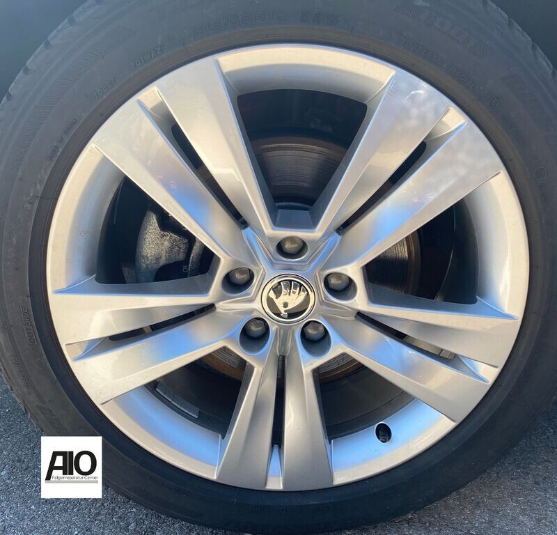 LF1 Original Skoda Alufelge 57A601025E – 5-Doppelspeiche Silber – Karoq Typ NU ab 2017-