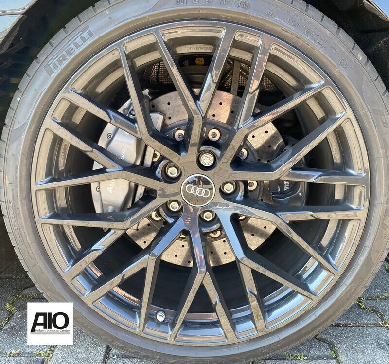 LF1 + LACK Original Audi Felge 4S0601025AB  - Y Speichen Design HGG Schwarz - R8 Typ 4S  Coupe VA