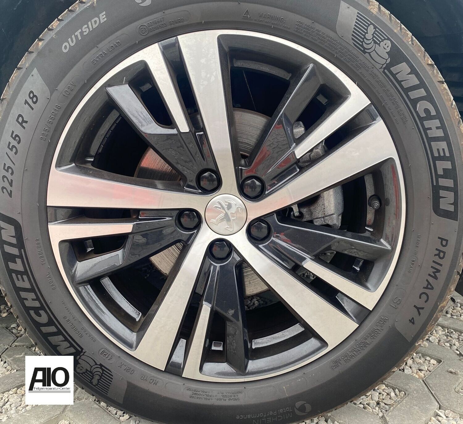LF1 + LACK Original Felge Peugeot 1622966480 - DETROIT Design Grau Matt HGG - 3008 SUV (P84), 5008 SUV (P87)