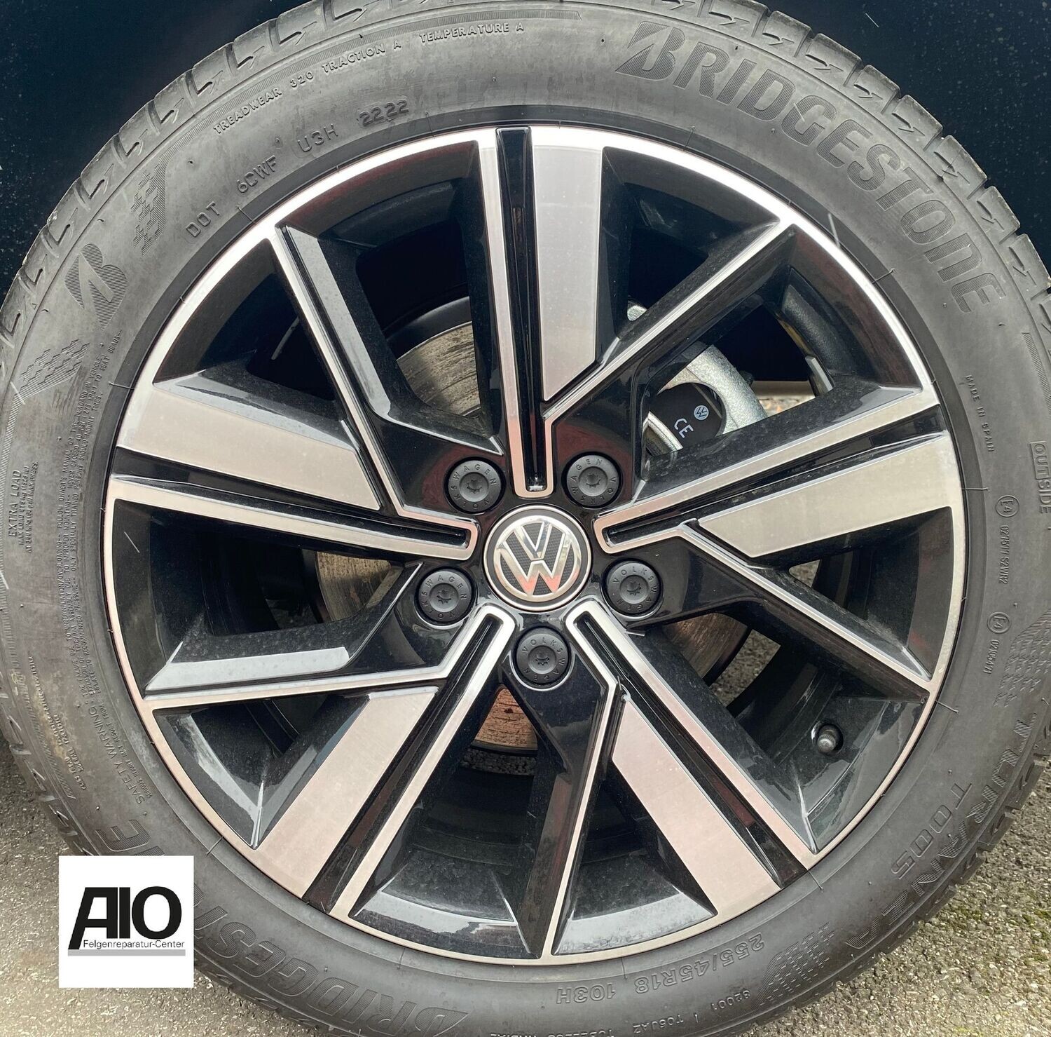 LF1 Original VW Felge 7LA601025B – Valdivia Vielspeichen Design Schwarz HGG – T5 + T6 + T6.1