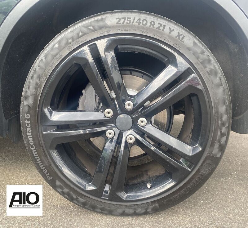 LF1 Original VW Felge 7P6601025N – Mallory 5-Doppelspeichen-Design Schwarz - Touareg 2