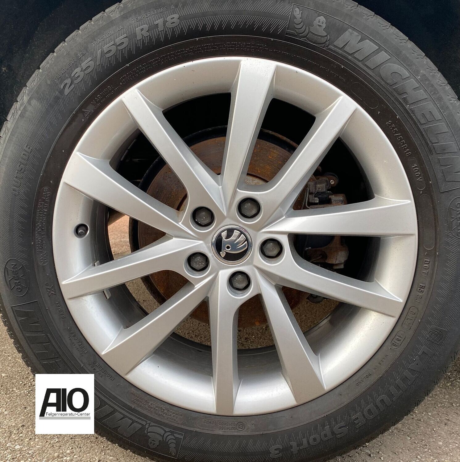LF1 Original Skoda Alufelge 565601025D – ELBRUS 5-Doppelspeiche Silber – Kodiaq Typ NS