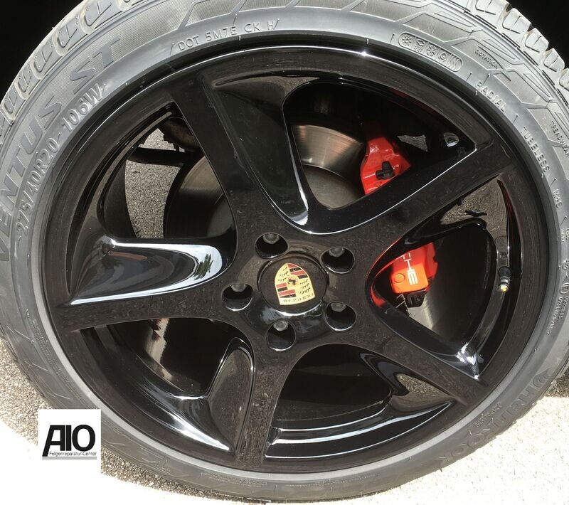 LF1 Original Porsche Felge 7L5601025K – Sport Techno Design 5-Speiche Schwarz – Cayenne 955 957 Typ 9PA 2002-2010