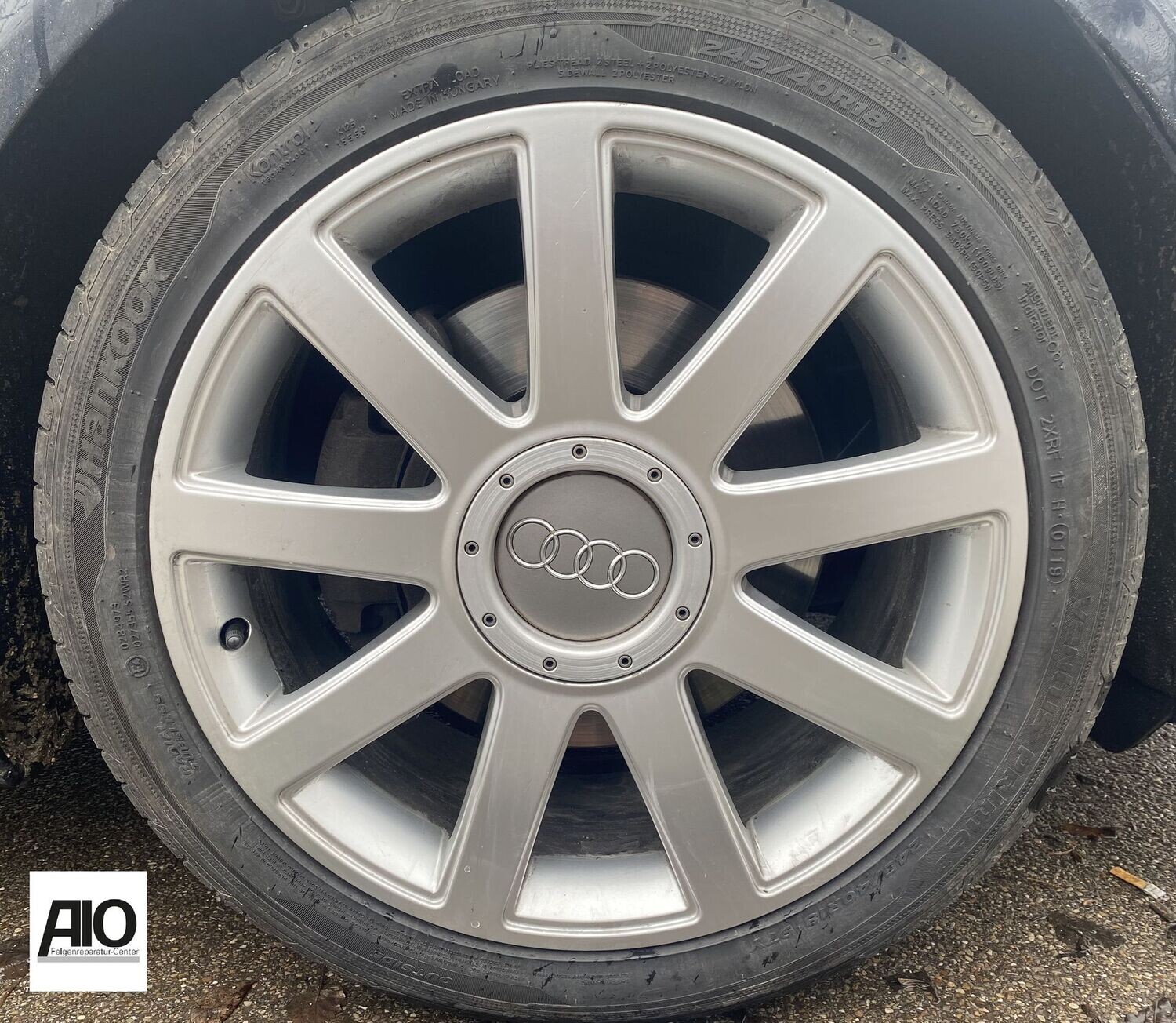LF1-D Original Audi Felge 4D0601025AH
 - 9 Speichen Design Silber/2 - S4 B6 8E Limousine Avant