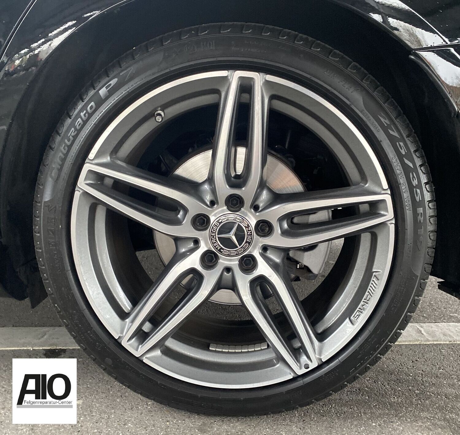 LF1 Original Mercedes Benz Felge A1764010700 – AMG 5-Doppelspeichen-Rad Grau HGG – A-Klasse 176+177 / CLA 117