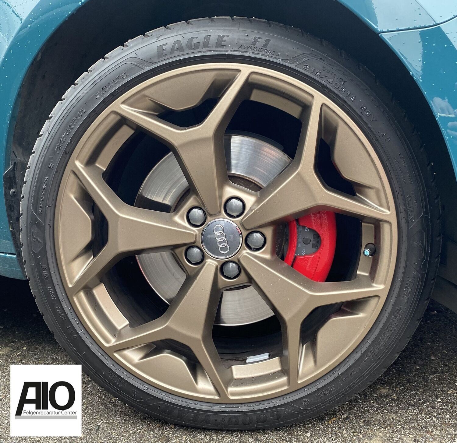LF1 + Lack Original Audi Felge 82A601025AK - 5 Y Speichen Design Bronze Matt - A1 Typ GB ab 2018  - Quattro, Sportback