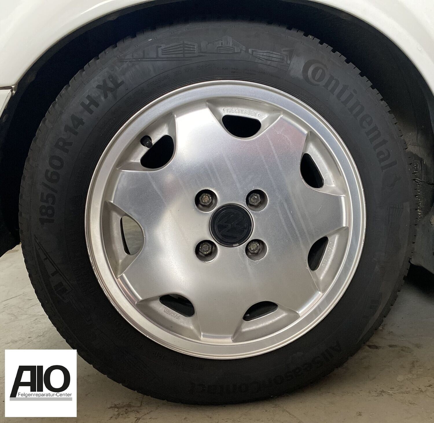 LF1 Original VW Felge 191601025F  – Le CaStellet 4x100 Design Silber Golf 1/ Golf 2 Typ 19E / Scirocco 2 / Jetta
