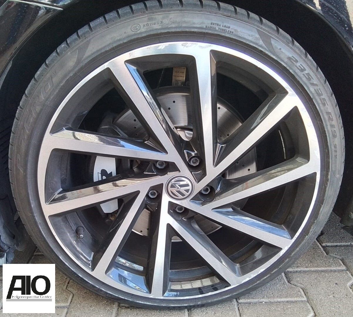 LF1 Original VW Felge 5G0601025DB  – Spielberg Turbinendesign Schwarz HGG – Golf 7 Typ AU