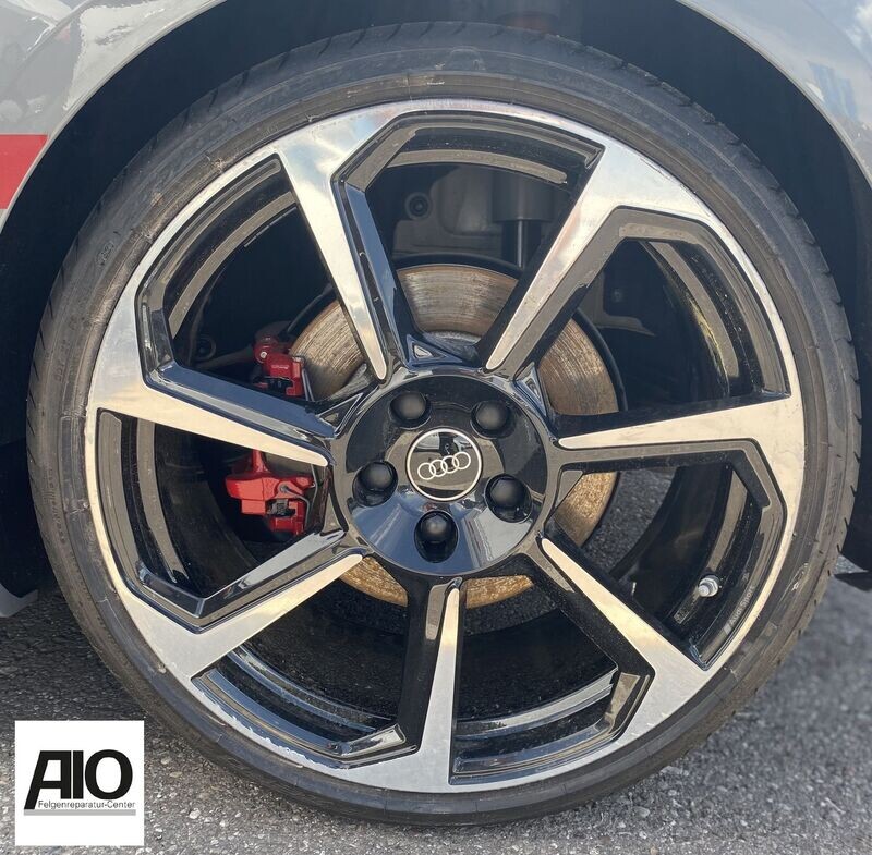 LF1 Original Audi Felge 8S0601025CE -  7 Speichen Rotor Design HGG Schwarz - TTRS Typ 8S / FV ab 2016 -