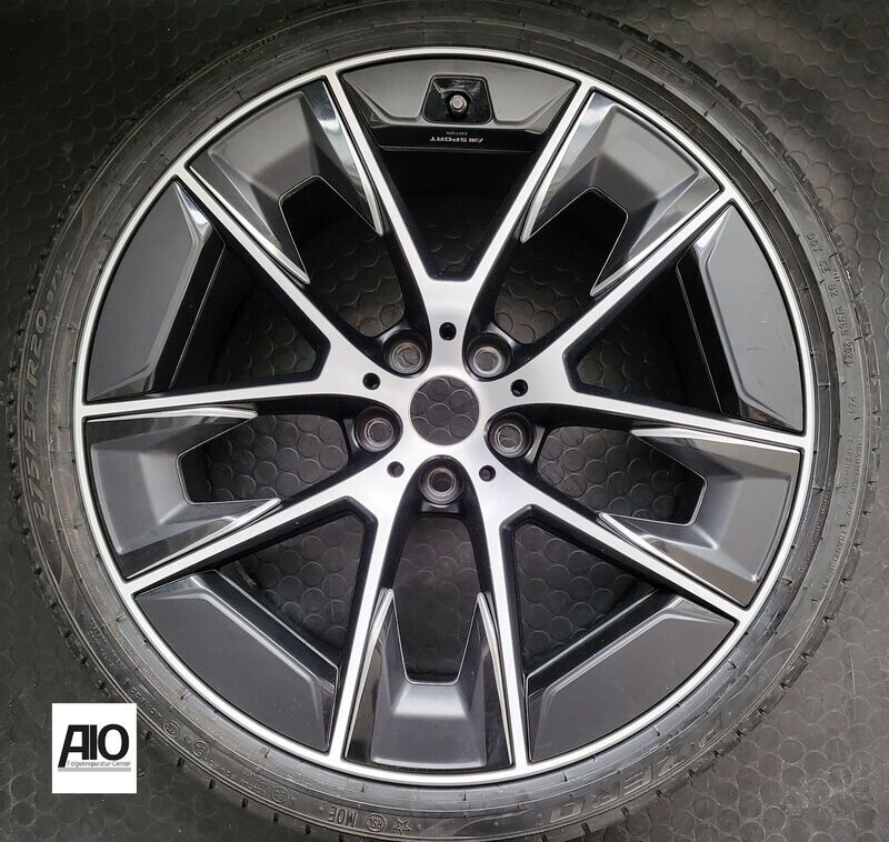 LF1 Original BMW Felge 6895212 - Styling 1001i V-Speiche Schwarz HGG (+Inlays) VA - 5er Typ G30 G31 ab 2017-