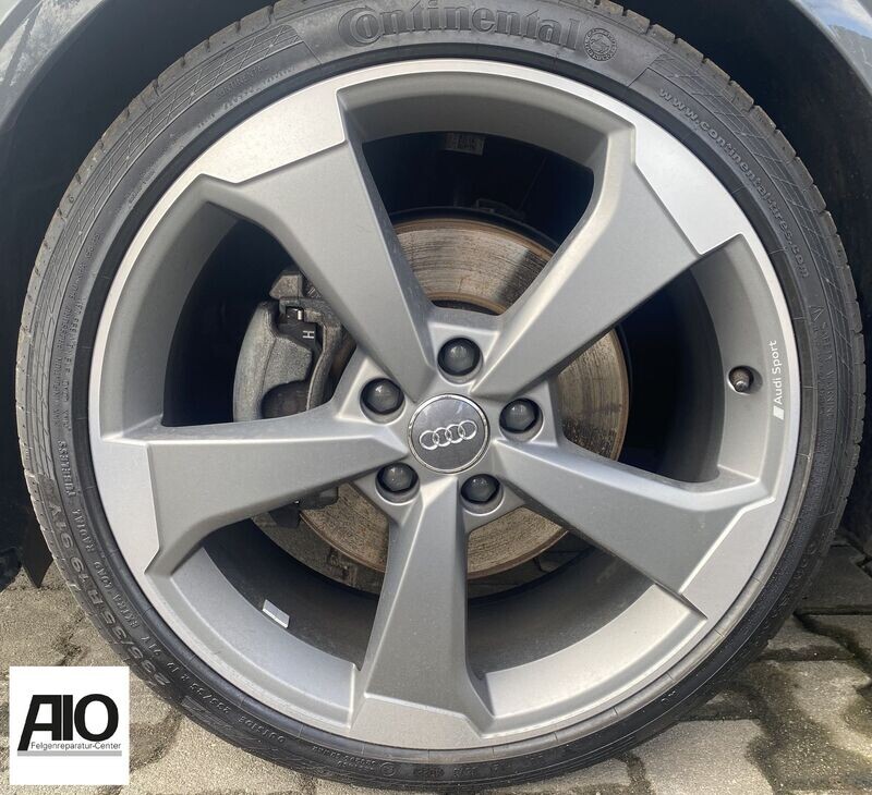 LF1 Original Audi Felge 80A601025AQ - 5-Arm-Turbinen Design Rotor Grau - Q5/SQ5 Typ FY ab 2017 -  SUV