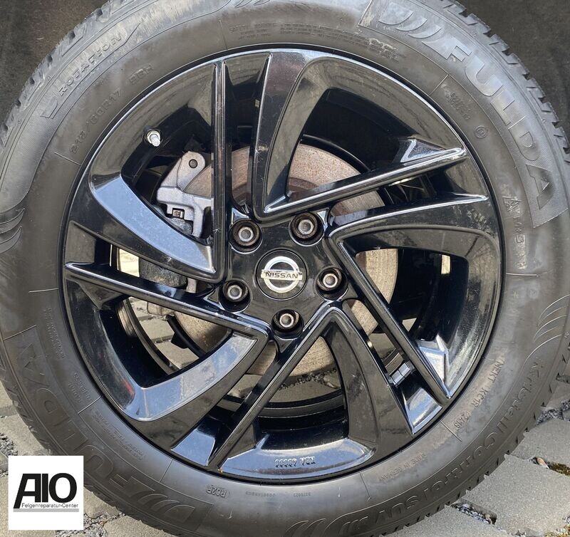 LF1 Original Felge Nissan KE4094E200 -  Snowflake Doppelspeiche Schwarz - Qashqai Typ J11