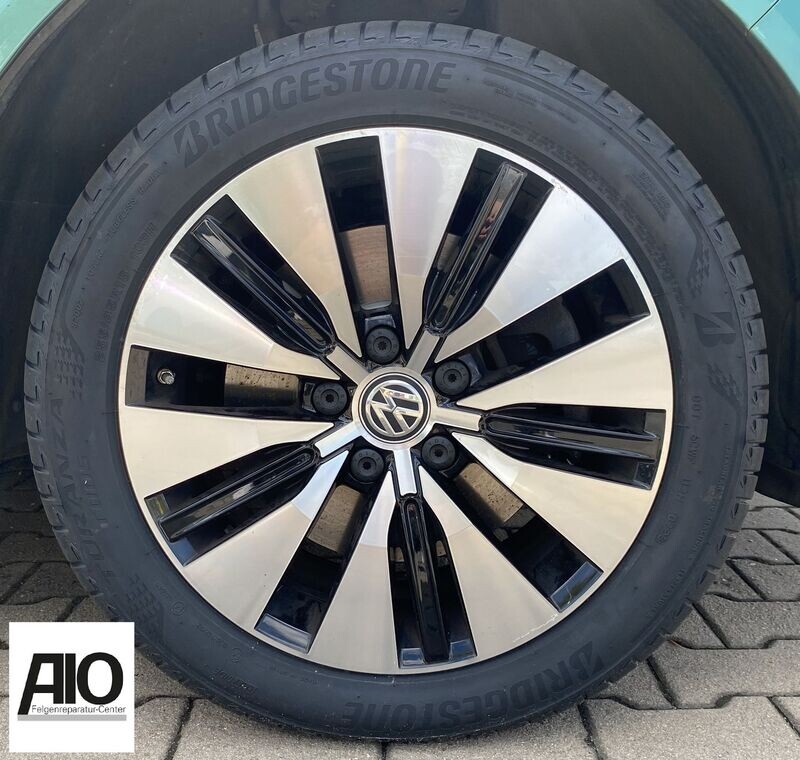 LF1 Original VW Felge 7LA601025D – TERESINA Vielspeichen-Design Schwarz HGG – T6 Bus / Multivan