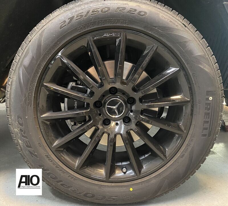 LF1-D Original Mercedes Benz Felge A2534011900 – AMG Vielspeichen-Rad Schwarz HGG – GLC X253 , GLC Coupe C253