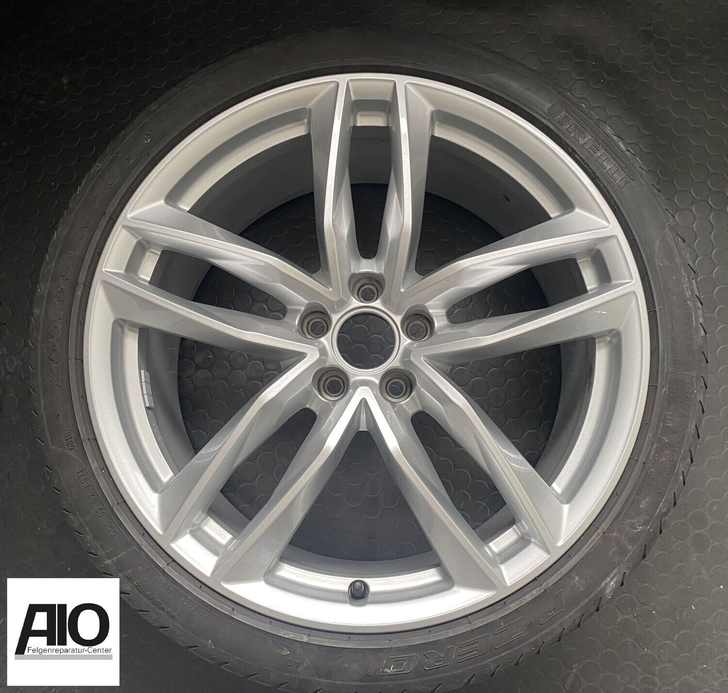 LF1 Original Audi Felge 4G9601025M - 5-Doppelspeichen Design Silber - A6 Allroad C7 2012 - 2018