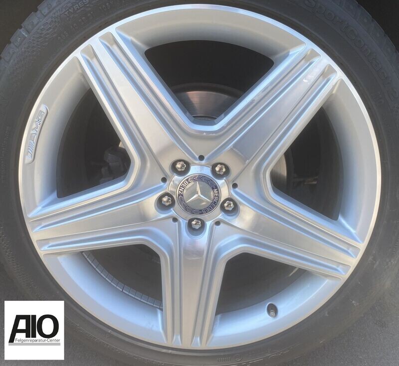 LF1 Original Mercedes Benz Felge A1644015302 – 5-Doppelspeichen-Rad Silber HGG – GLE W166 / GLS X166 / M-Klasse W166 W164