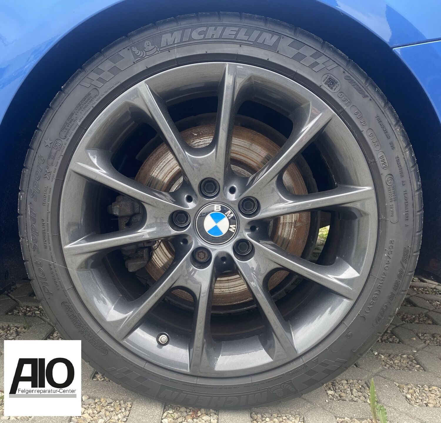 LF1 Original BMW Felge 6874819
 - 398 V Speiche Grau VA - 3er Typ F30 / F31 / F34