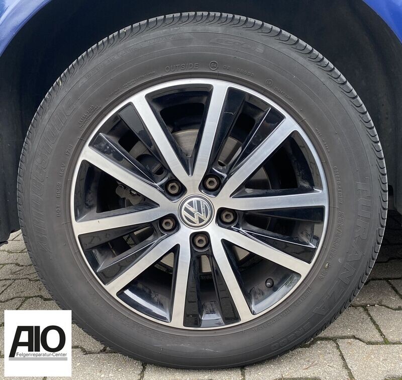 LF1-D Original VW Felge 7E0601025L – CASCAVEL V-Speichen-Design Schwarz HGG – T6