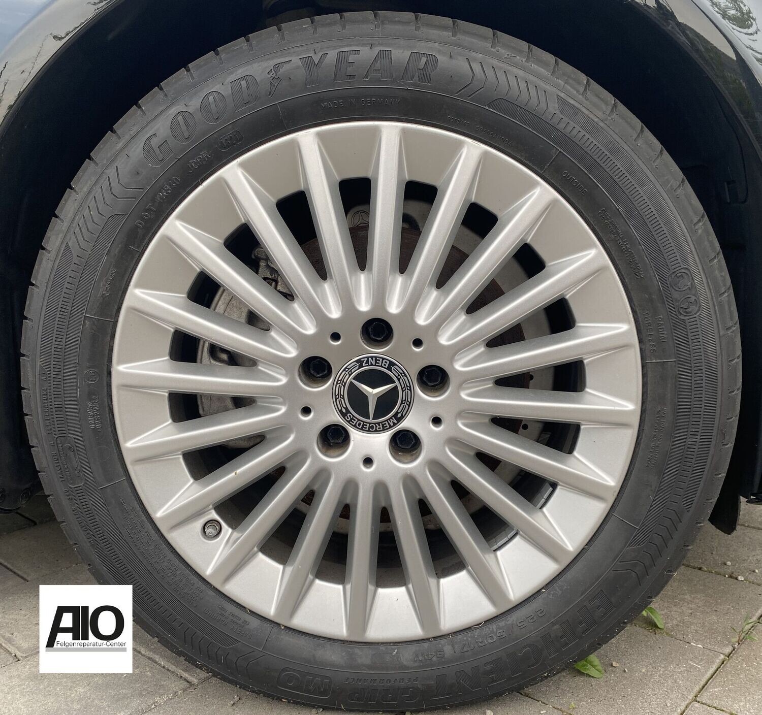LF1 Original Mercedes Benz Felge A2054015600 – Vielspeichen-Rad Grau HGG – C-Klasse W205 / S205