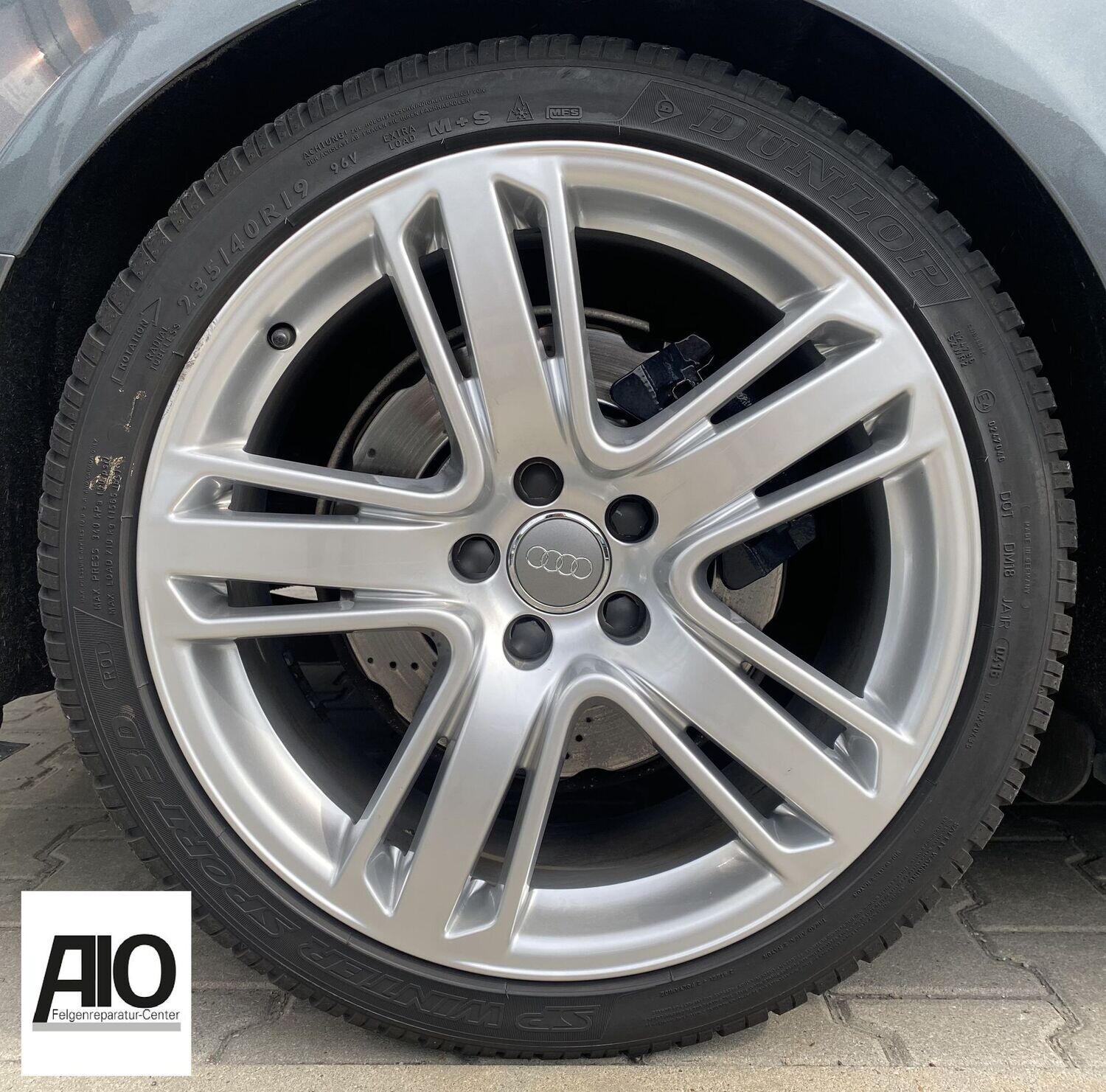 LF1 Original Audi Felge 8T0601025AJ - 5-Dreifachspeichen-Design  Silber - A4 Allroad Typ 8K