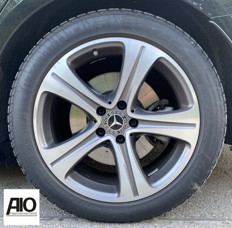 LF1 Original Mercedes Benz Felge A2134011400 – 5-Speichen-Rad Grau HGG 1 – E-Klasse W213 / S213 / X213