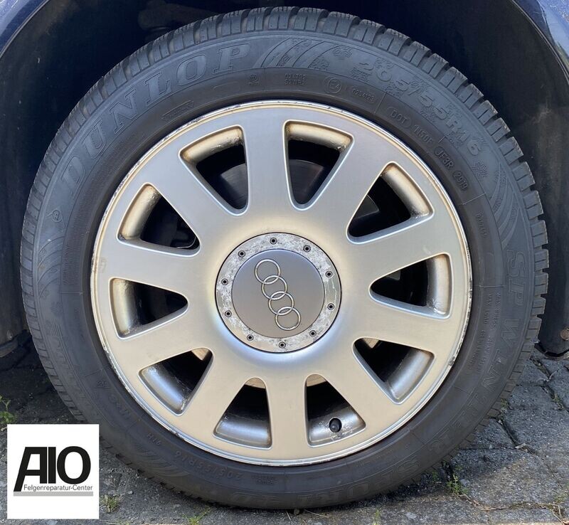 LF1 Original Audi Felge 4A0601025P
 - 10 Arm Design Silber - A6 Typ C4 4A 1994 - 1997 Limousine