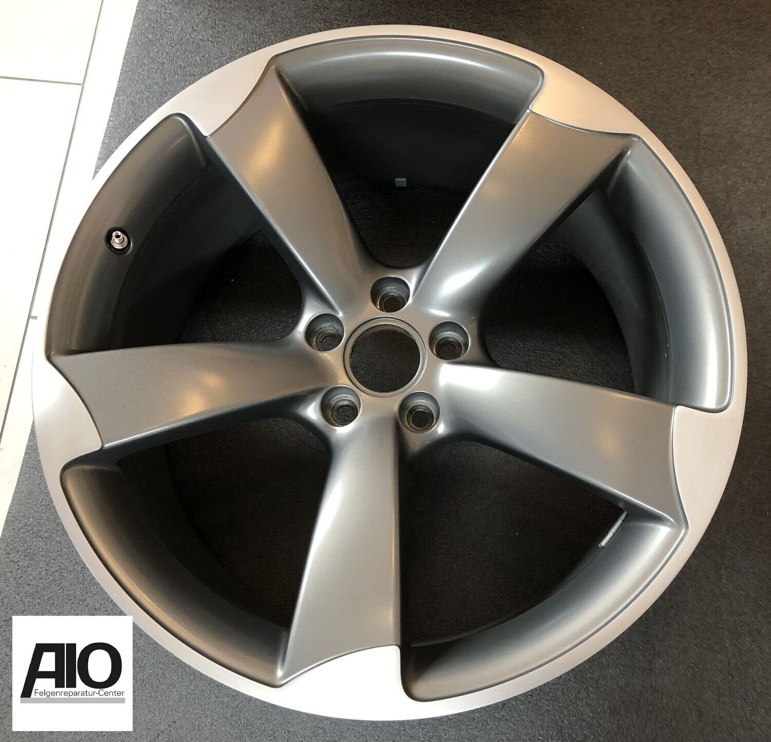 LF1 Original Audi Felge 8J0601025AM - 5-Arm-Rotor Design HGG Grau - TTRS Typ 8J Roadster