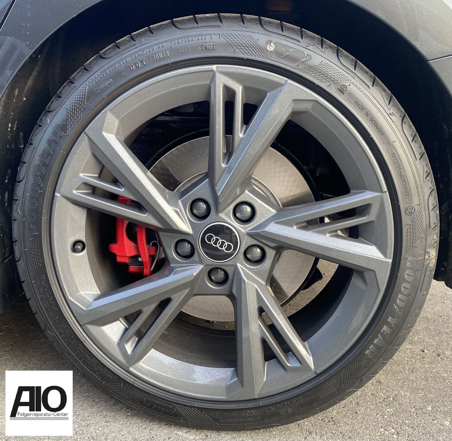 LF1 + Lack Original Audi Felge 8Y0601025G - 5-Doppelspeichen-V Grau - A3/S3 Typ 8Y ab 2020-