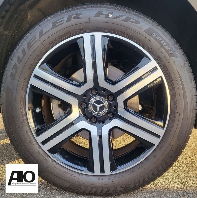 LF1 Original Mercedes Benz Felge A2534011600 – 6-Speichen-Rad Schwarz HGG – GLC X253 / C253