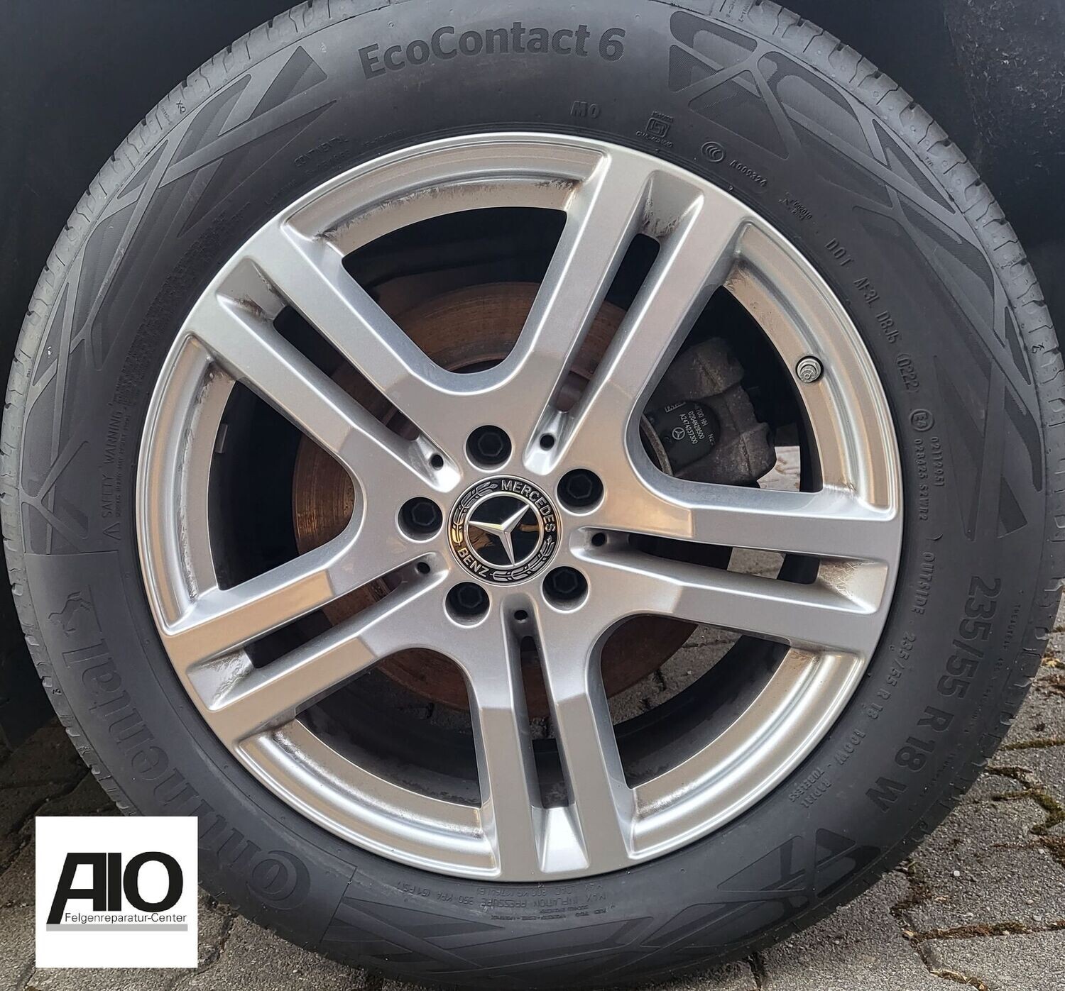 LF1 Original Mercedes Benz Felge A2474013000 – 5-Doppelspeichen-Rad Silber – GLA Typ H247 / GLB Typ X247