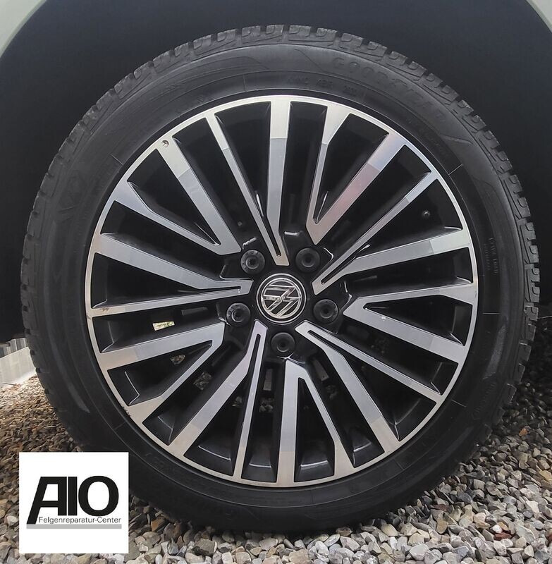 LF1 Original VW Felge 7E0601025S – PALMERSTON Vielspeichendesign Schwarz HGG – T6