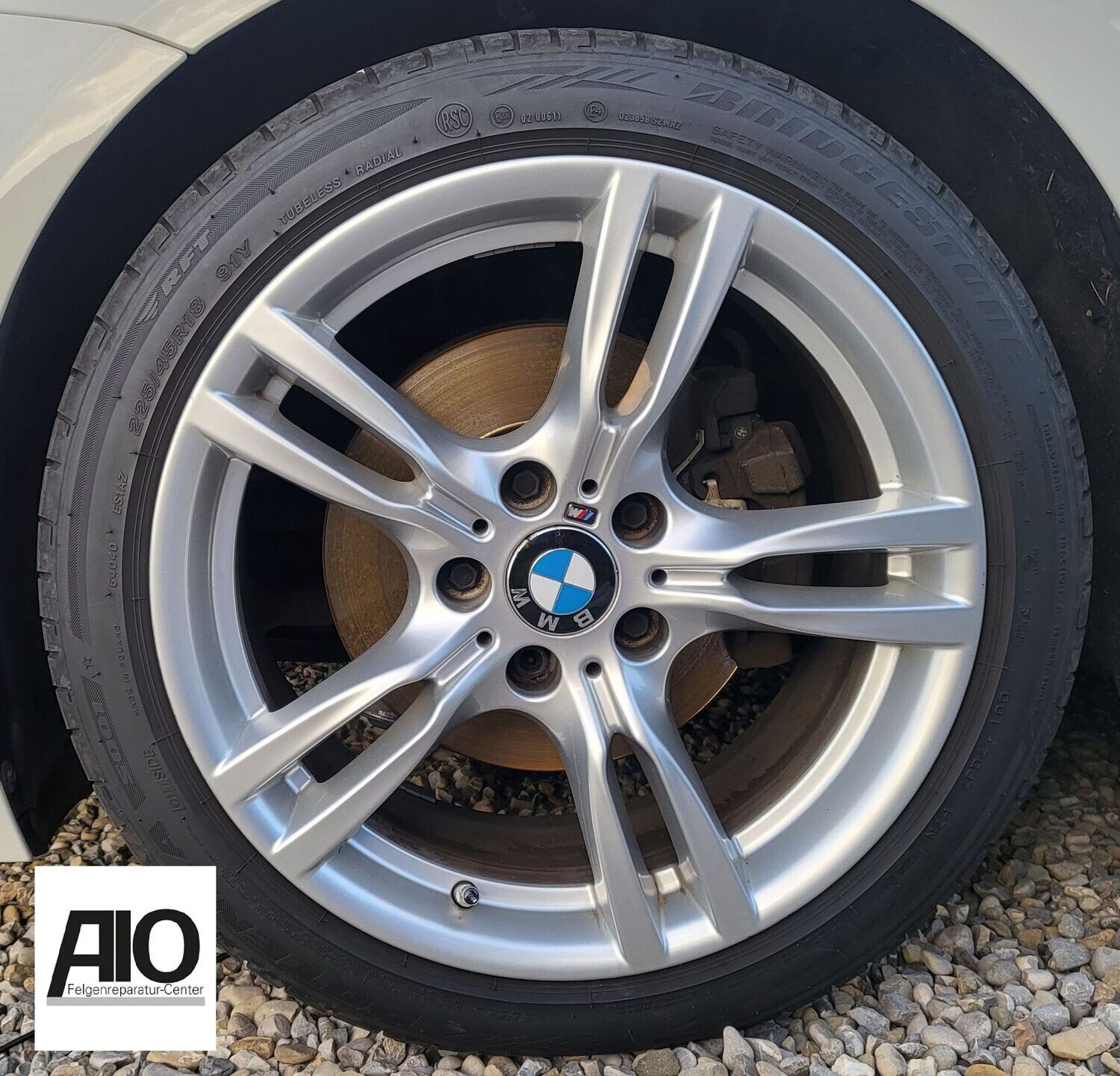 LF1 Original BMW Felge 7845881
 - Sternspeiche Doppelspeiche 400 M Silber VA - 3er Typ F30/F31 - 4er F32/F33/F36