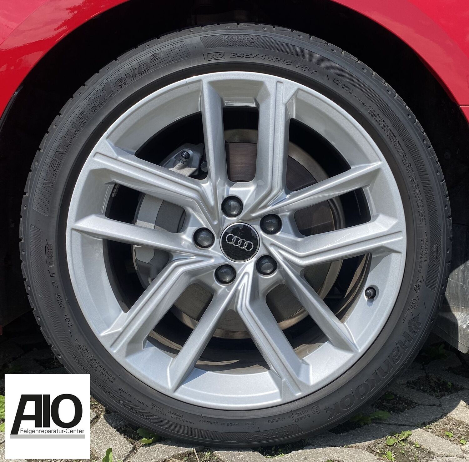 LF1 Original Audi Felge 8W0601025FL
 - 5 Doppelspeichen S-Design Silber - A5 Typ F5 8W ab 2016