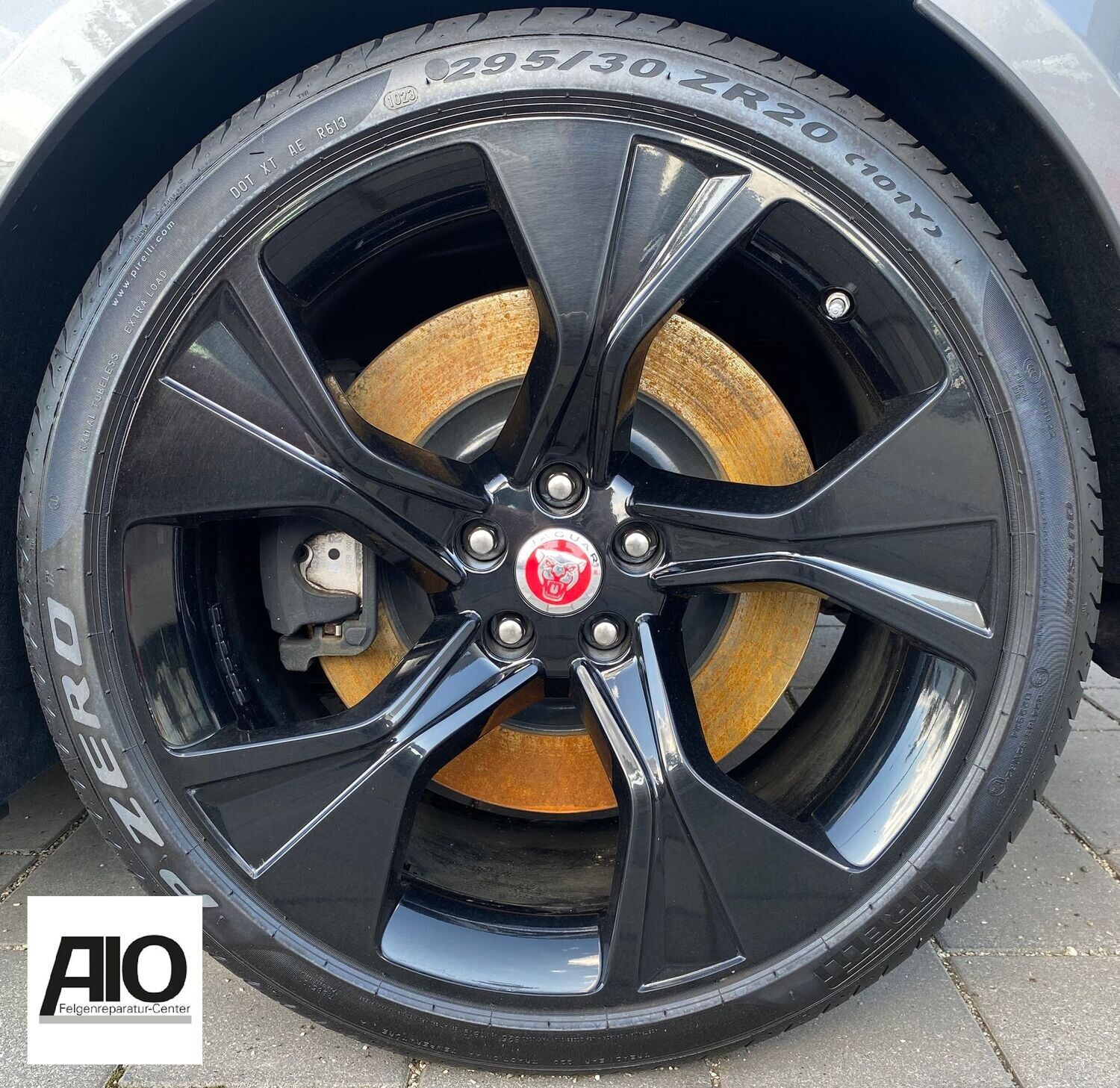 LF1 Original Jaguar Felge T2R43123 - "Style 5102" 5-Speiche Schwarz [Matt] - F-Type Typ X152 ab 2013-