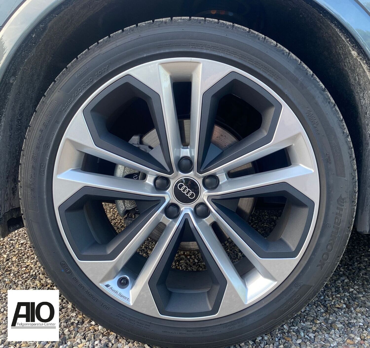 LF1 + LACK Original Audi Felge 83A601025E - 5-Arm-Design "Modul" Silber - Q3 + Q3 Sportback Typ F3 ab 2018